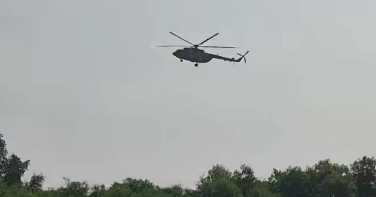 হেলিকপ্টারে সুন্দরবন দেখলেন প্রধানমন্ত্রী